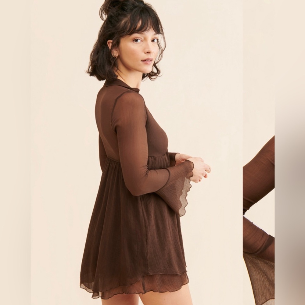 Urban Outfitters Kiki Tie-front mini dress - Picture 6 of 14